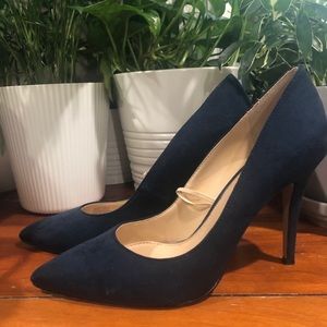 Jessica Simpson Navy Suede Pumps